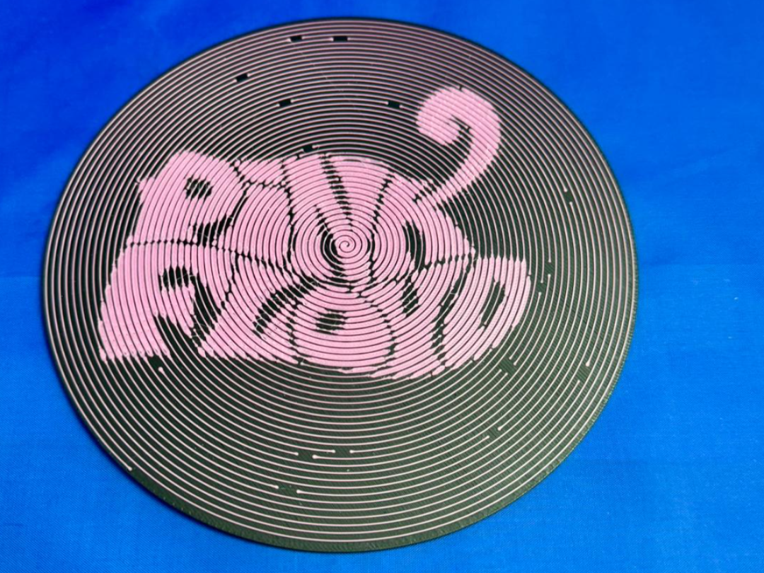SPIRALE PINK FLOYD EFFETTO VINILE