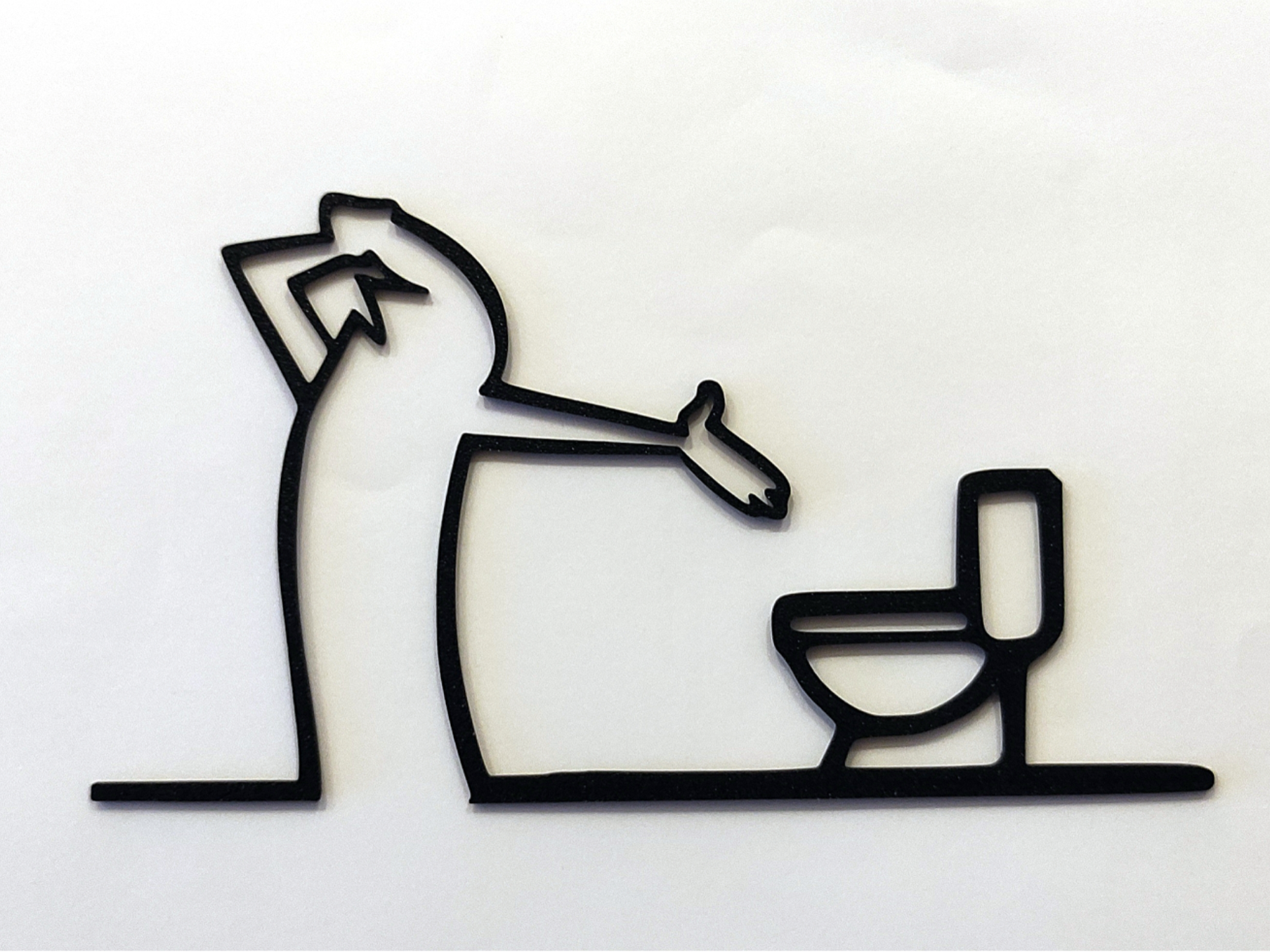 Funny “WC” Door Hanger – La Linea Balum 131