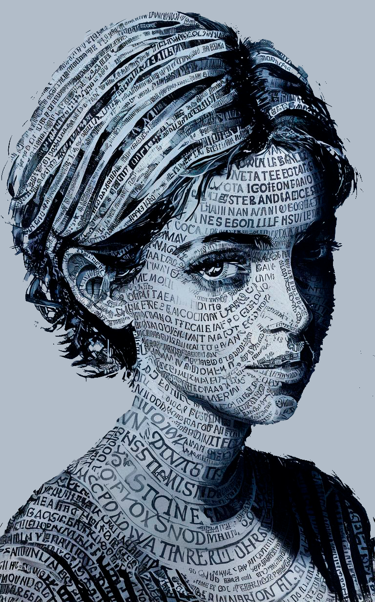 illustration on paper (HueForge)