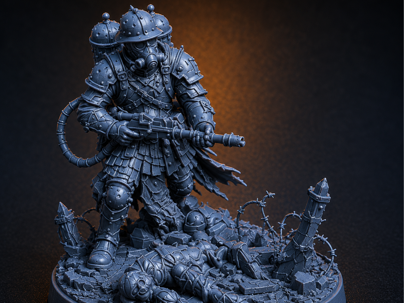Flame thrower Trench Crusade Soldier