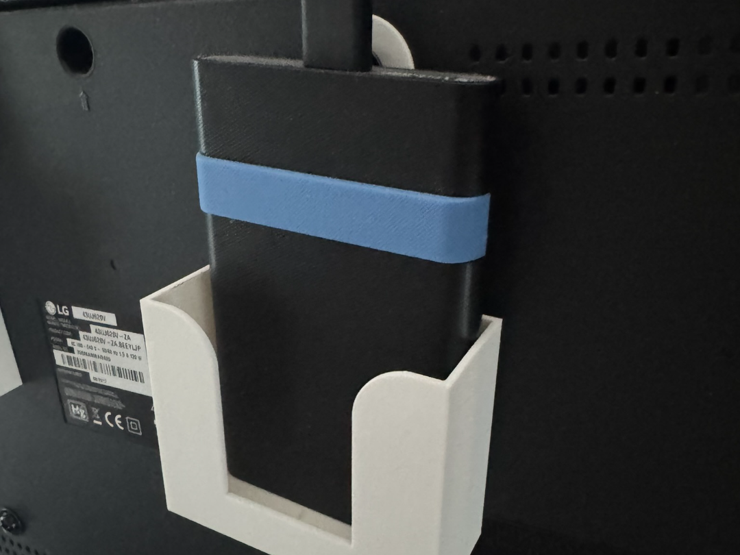 HDD holder on TV