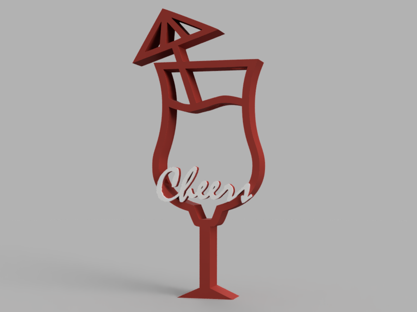 Summer Cheers – Cocktailglas Strohhalmhalter