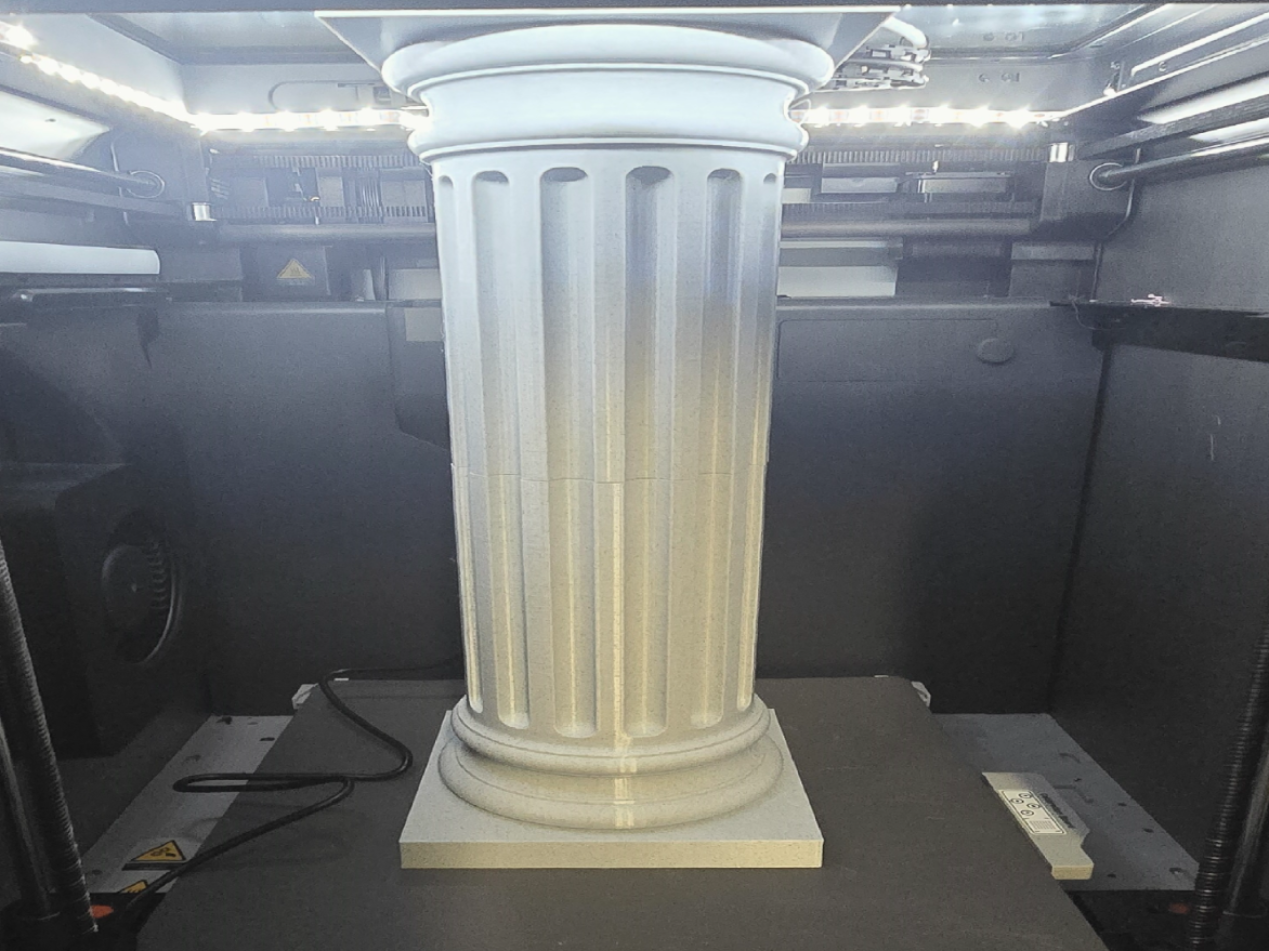 Greek column lamp