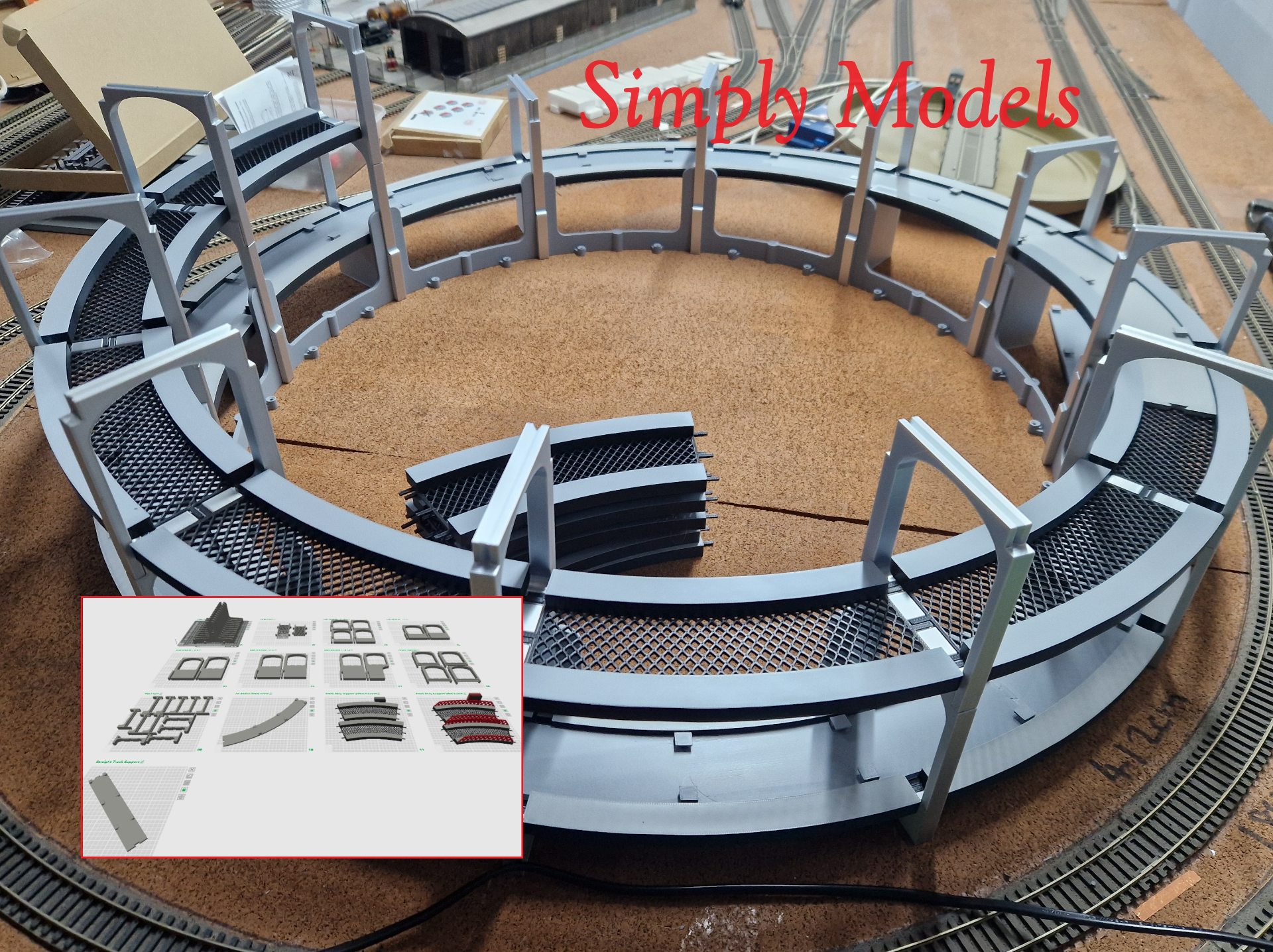 Model Railway HO / OO 1st Radius Helix
