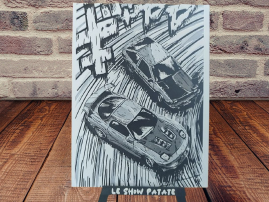 Plaque hueforge Initial D