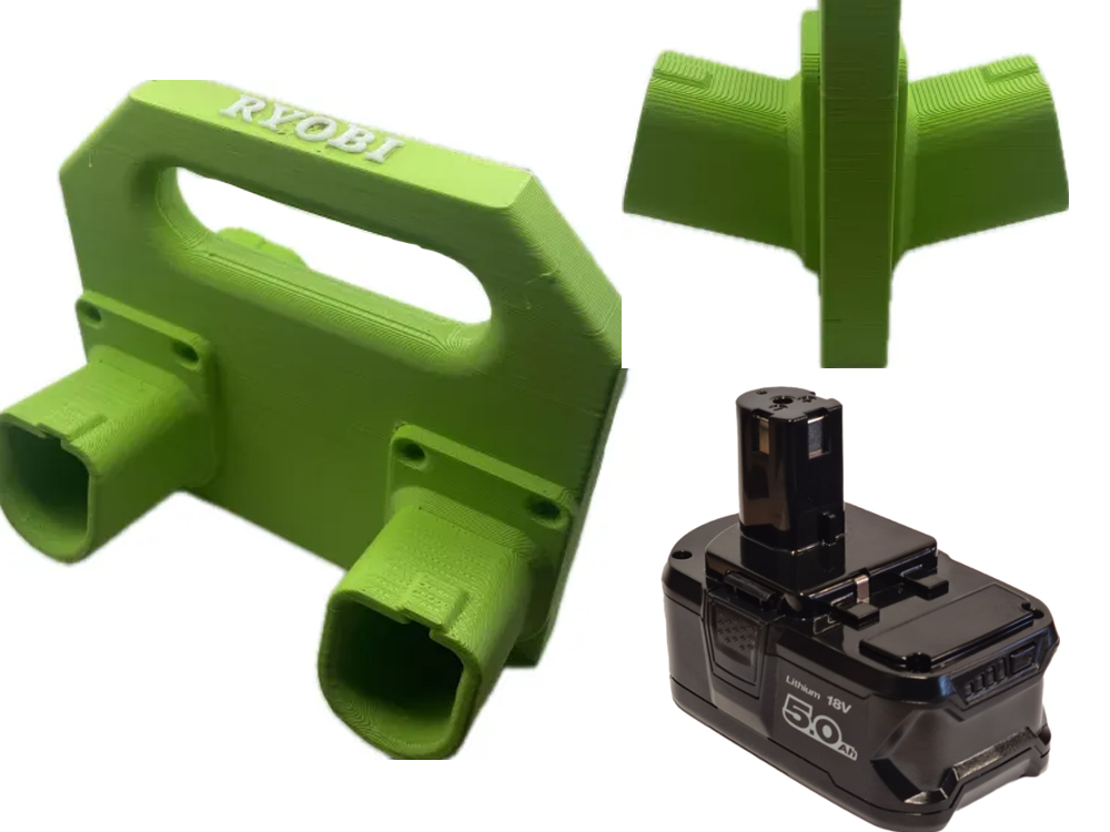 Ryobi Compatible 18v Battery Caddy - 4-pack