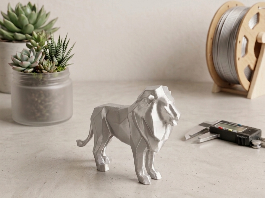 Low poly lion