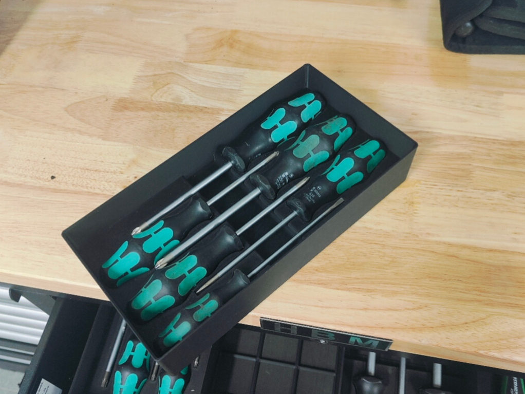 Gridfinity Wera Philips/Pozidrive/Flat head holder
