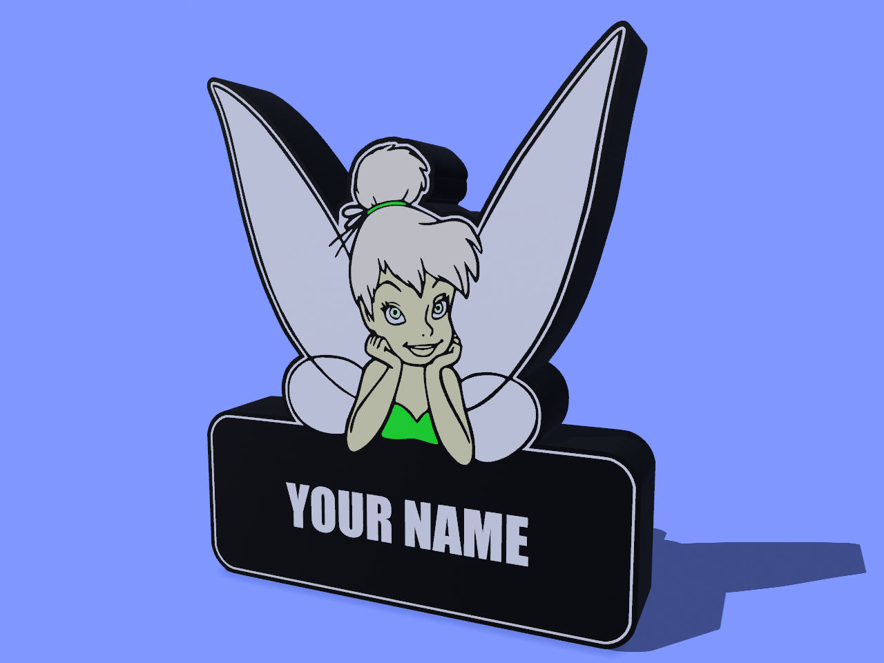Tinkerbell Lightbox - Customizable! 4 COLOR