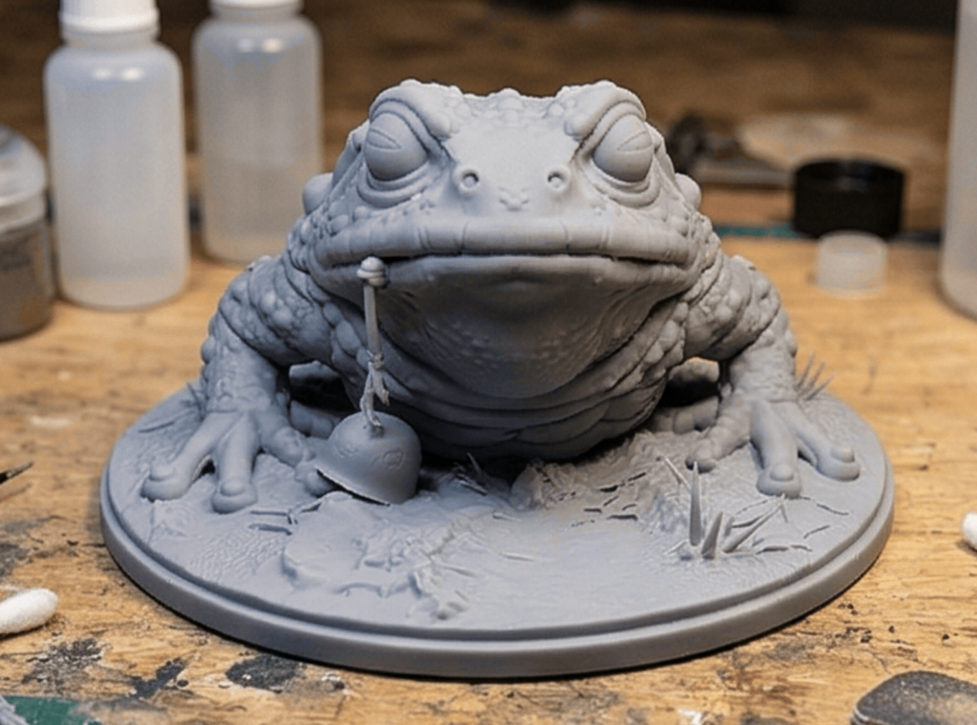 Gluttonous Swamp Toad | RPG Monster Miniature