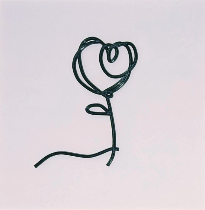 Single Line Heart Doodle