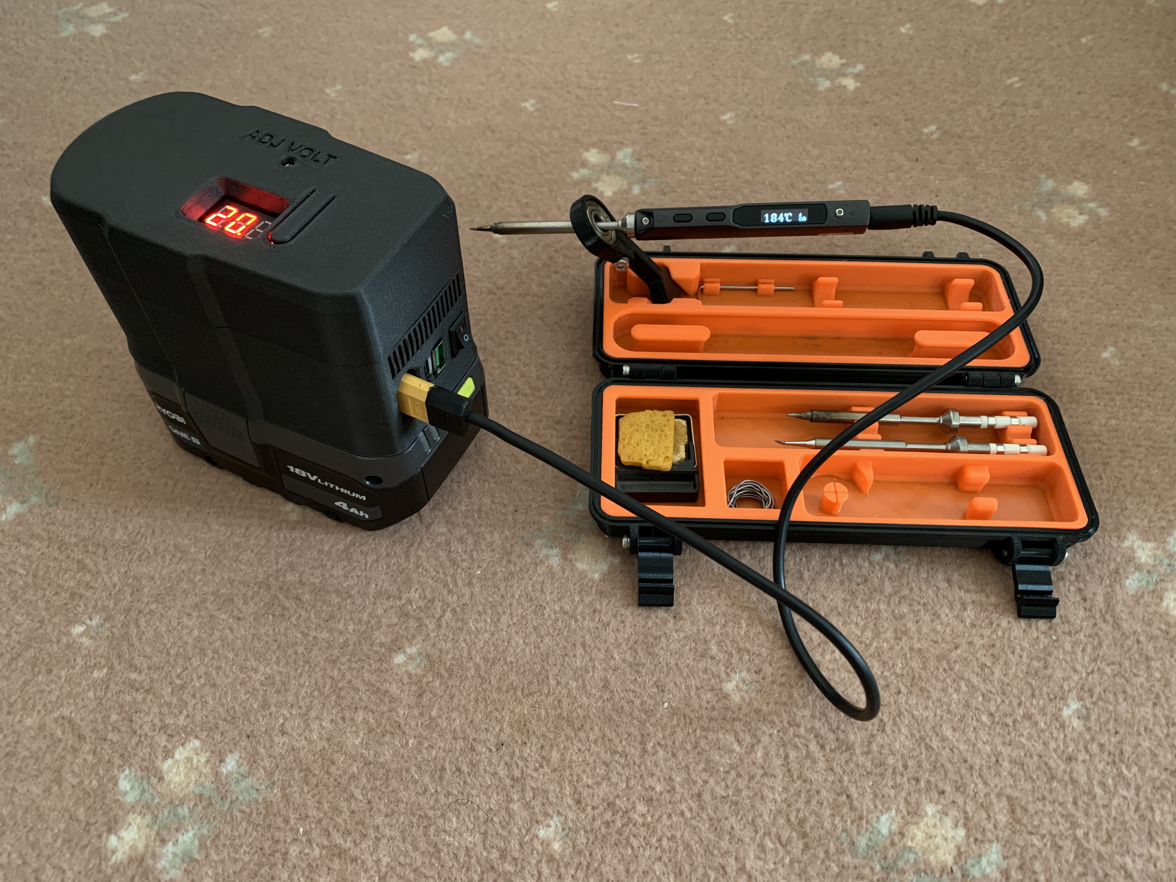 Ryobi 18v Power Station (USB-A, USB-C and XT60 outputs)