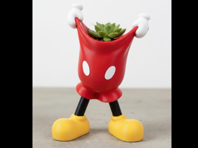 mickey flower vase