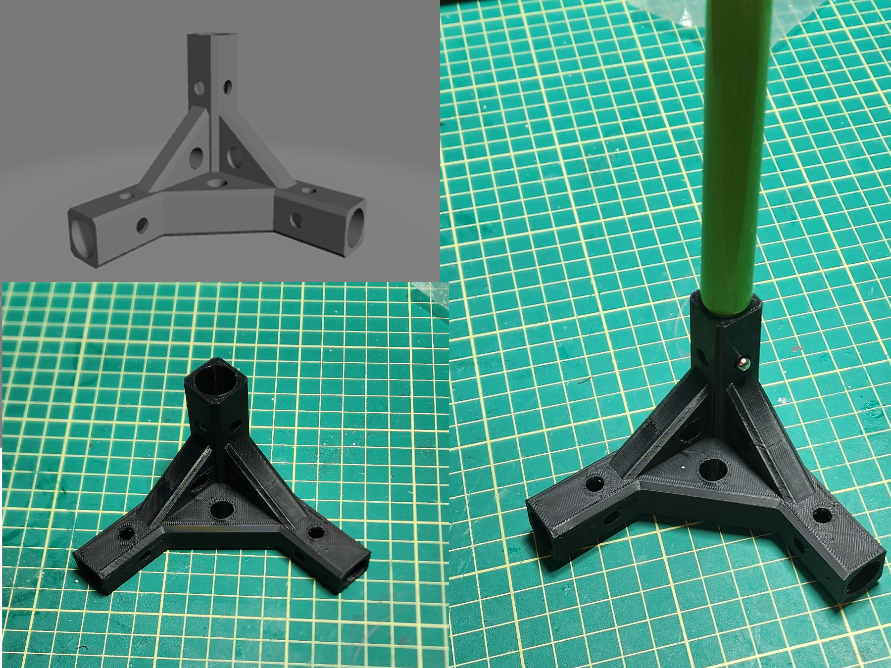 vivosun greenhouse 3 way pole connector