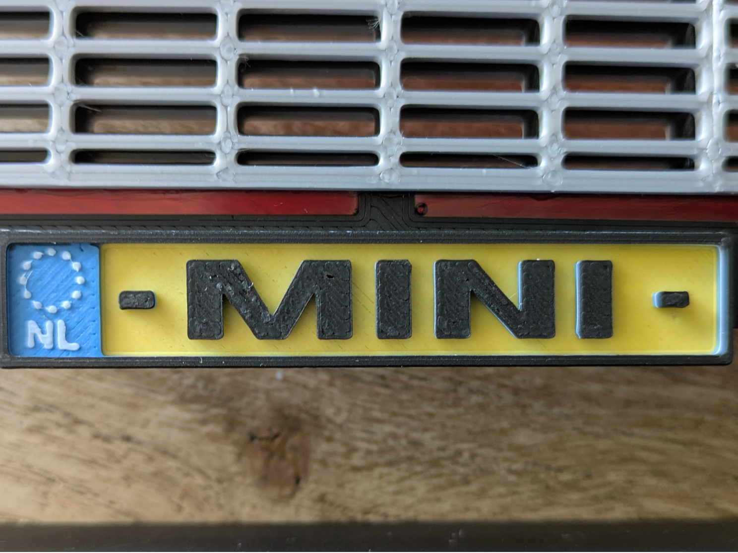 License plate for Classic Mini Photoframe