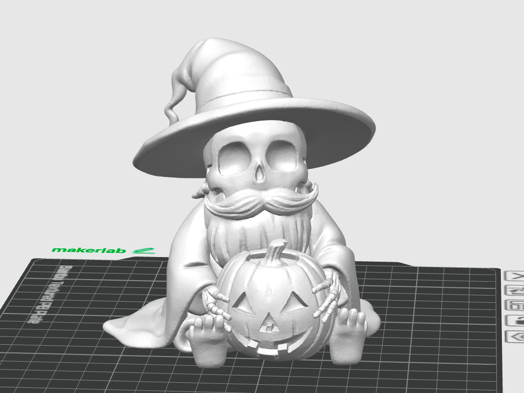 Gnomo Halloween Scheletro