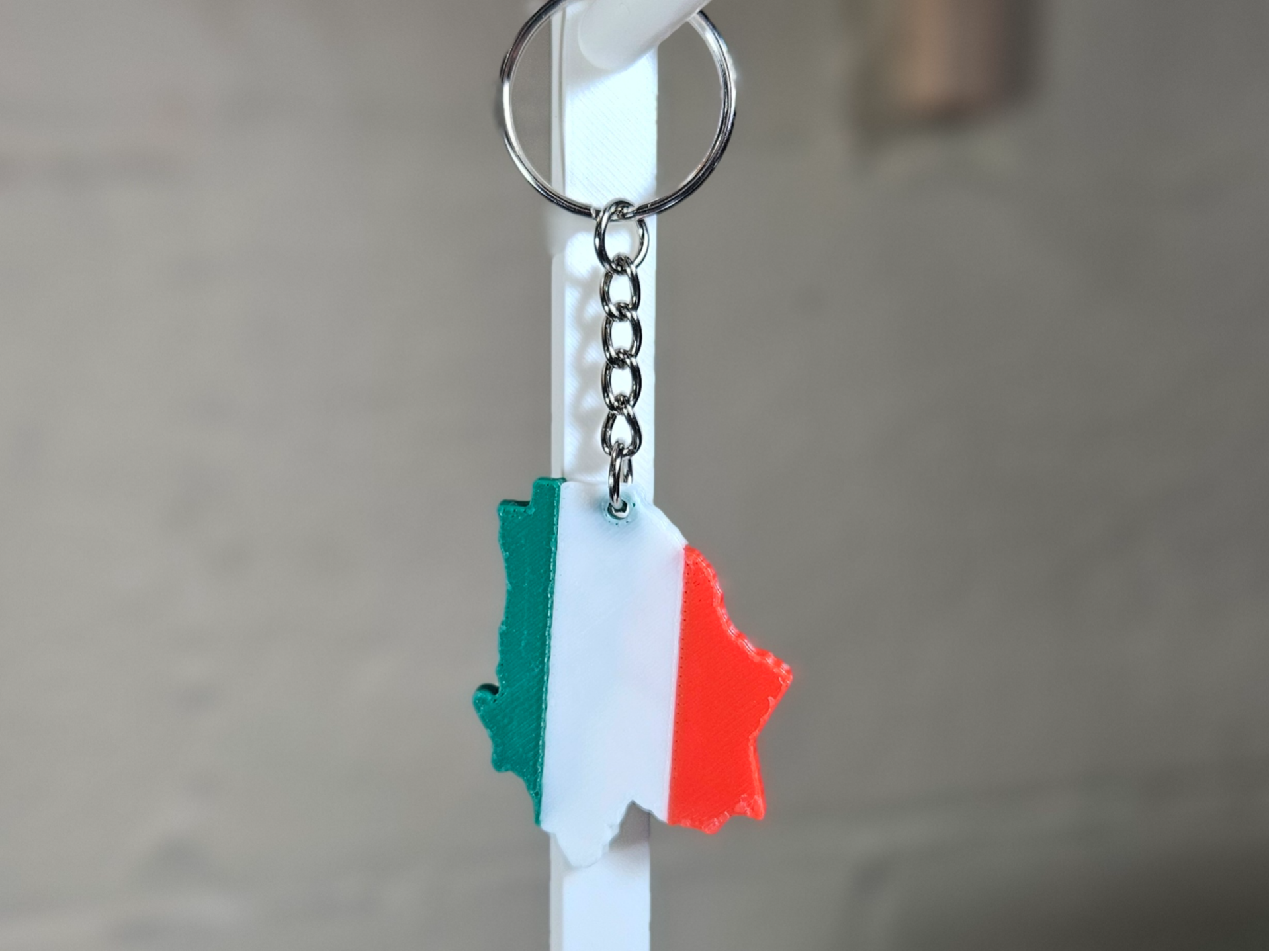 Chihuahua Mexican Flag Keychain