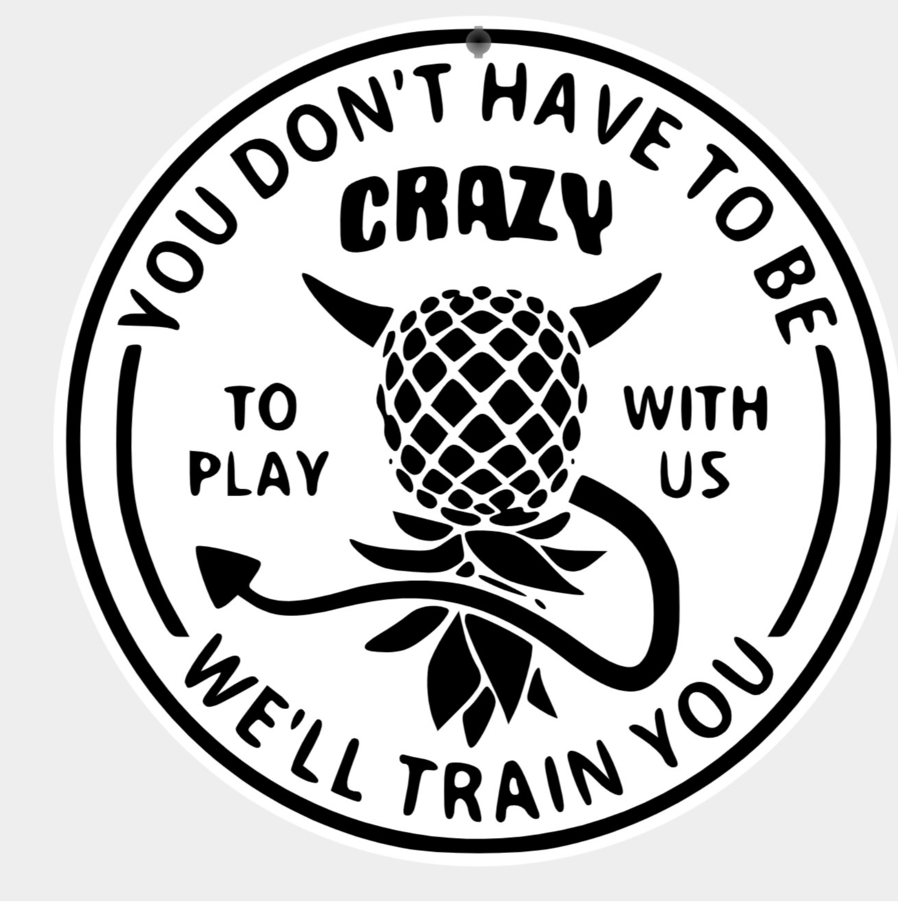 Play with us sign