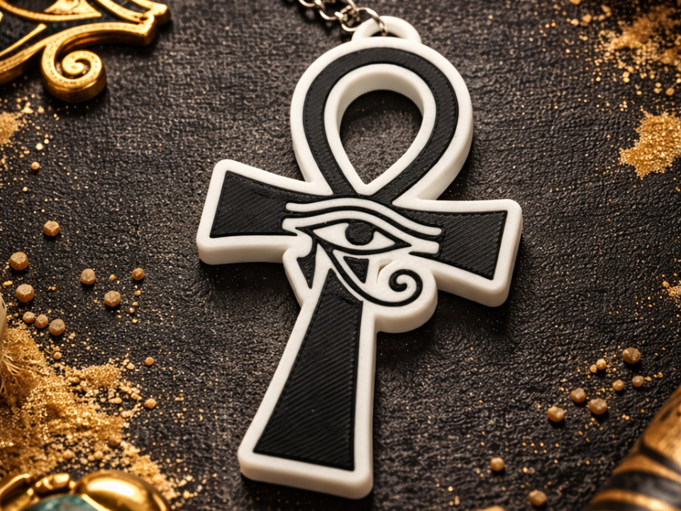 ankh keychain, Eye of Horus