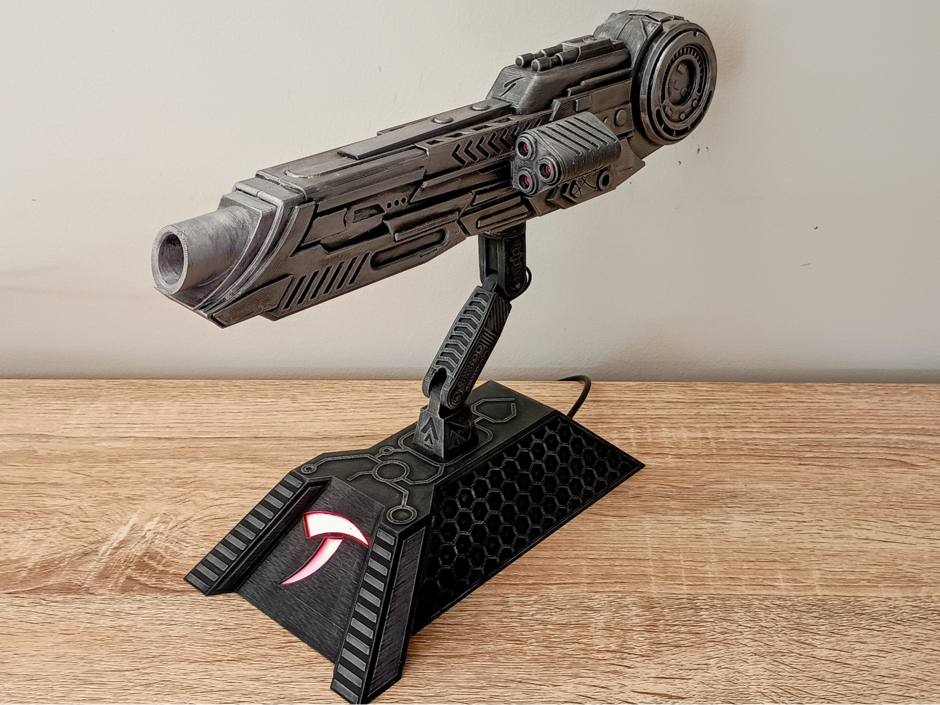 Predator Plasma Caster / Shoulder Cannon & Base