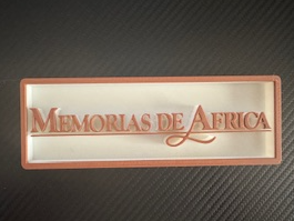 Memorias de Africa - Logo 3d