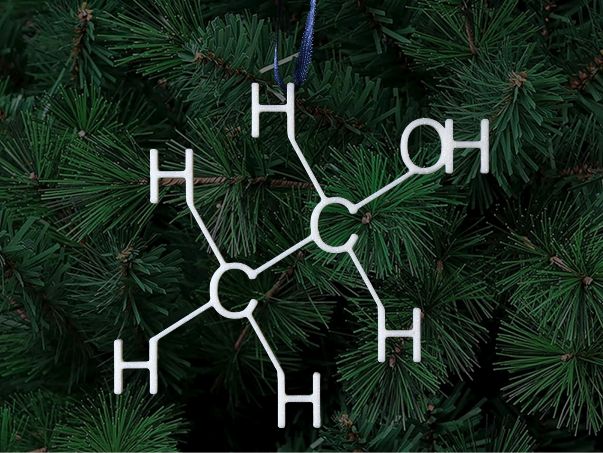 Alcohol (Ethanol) Christmas Ornament