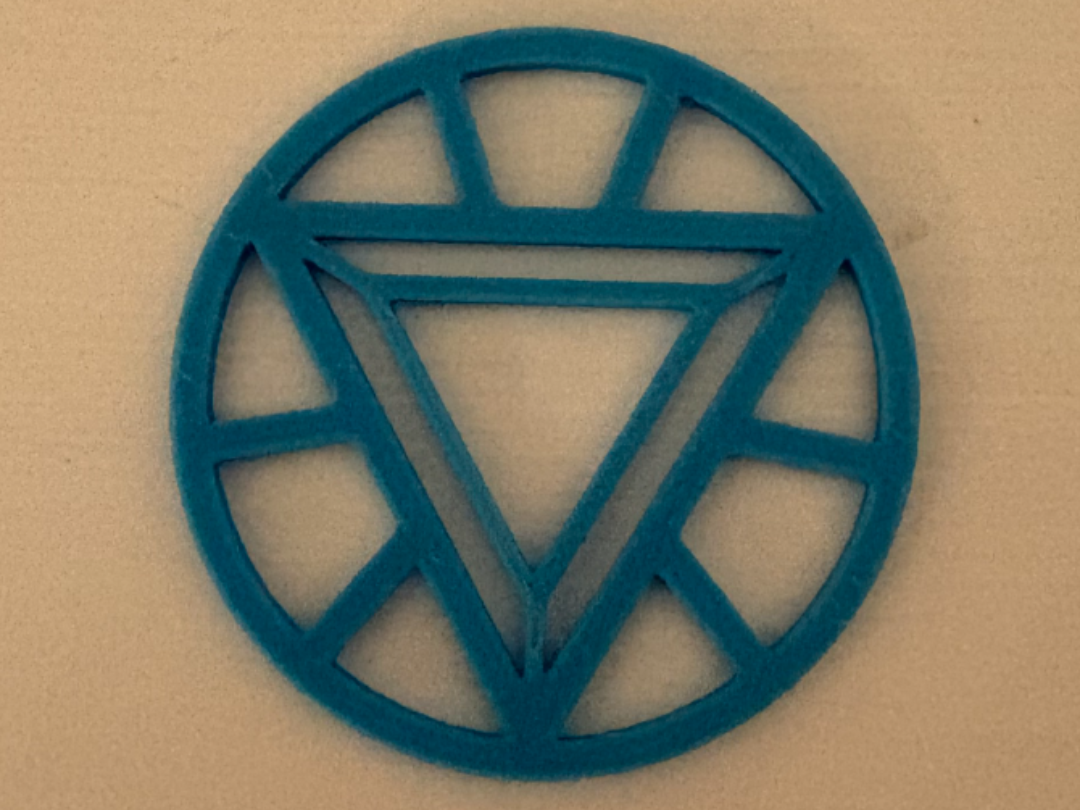 Wireframe Iron Man Arc Reactor
