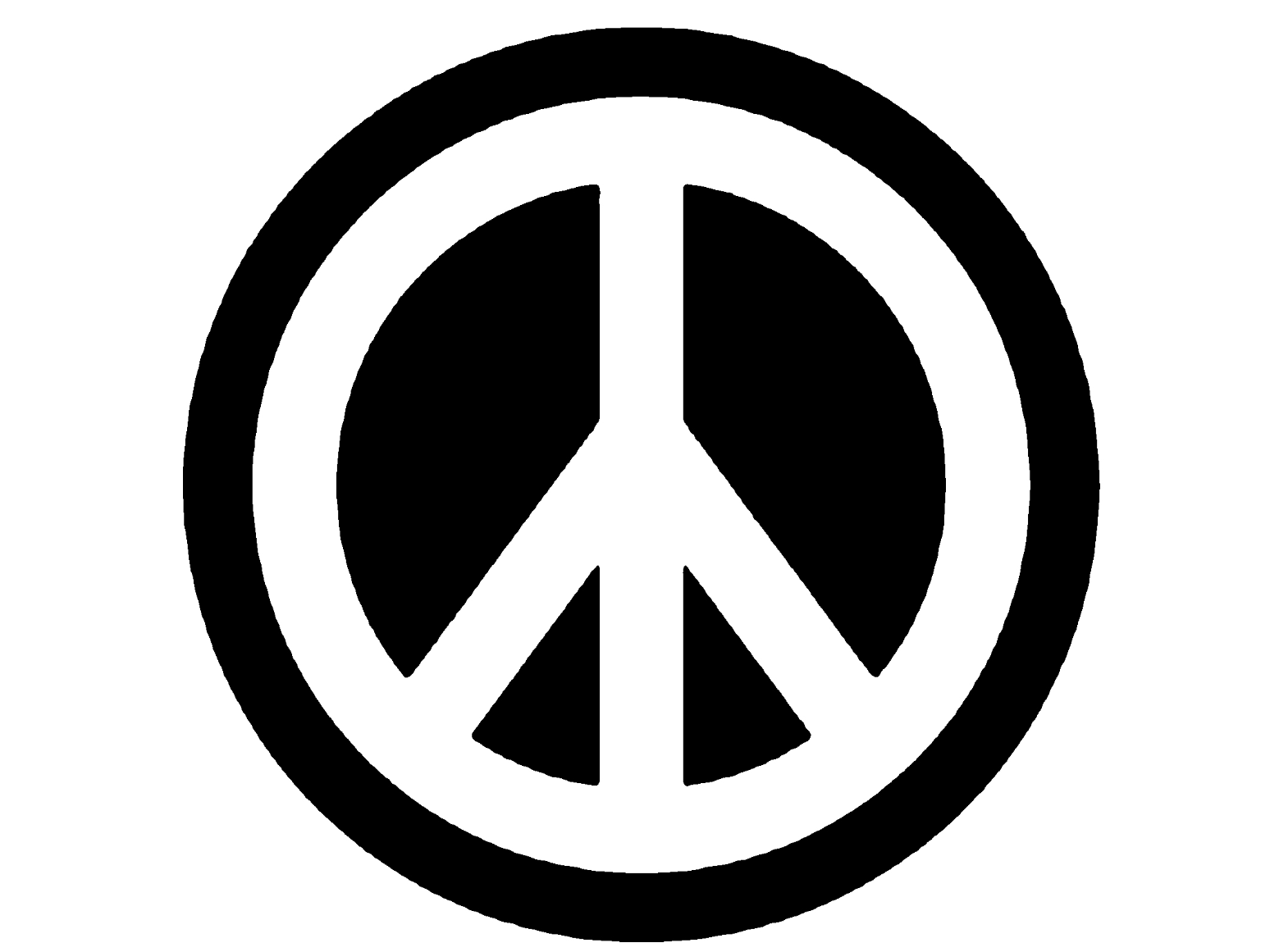 Peace Sign - Key ring