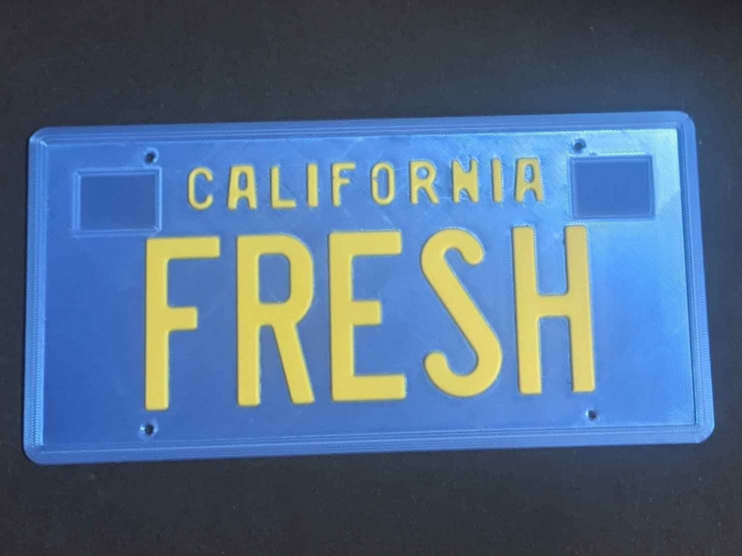 fresh prince taxi license plate