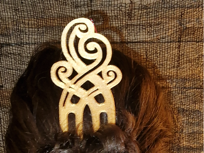 hair clip comb Hair tie Coletero peineta 05