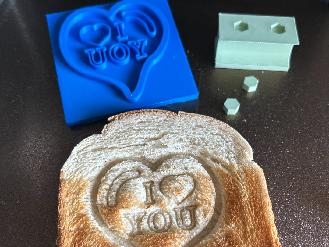 I Love You Toast Stempel