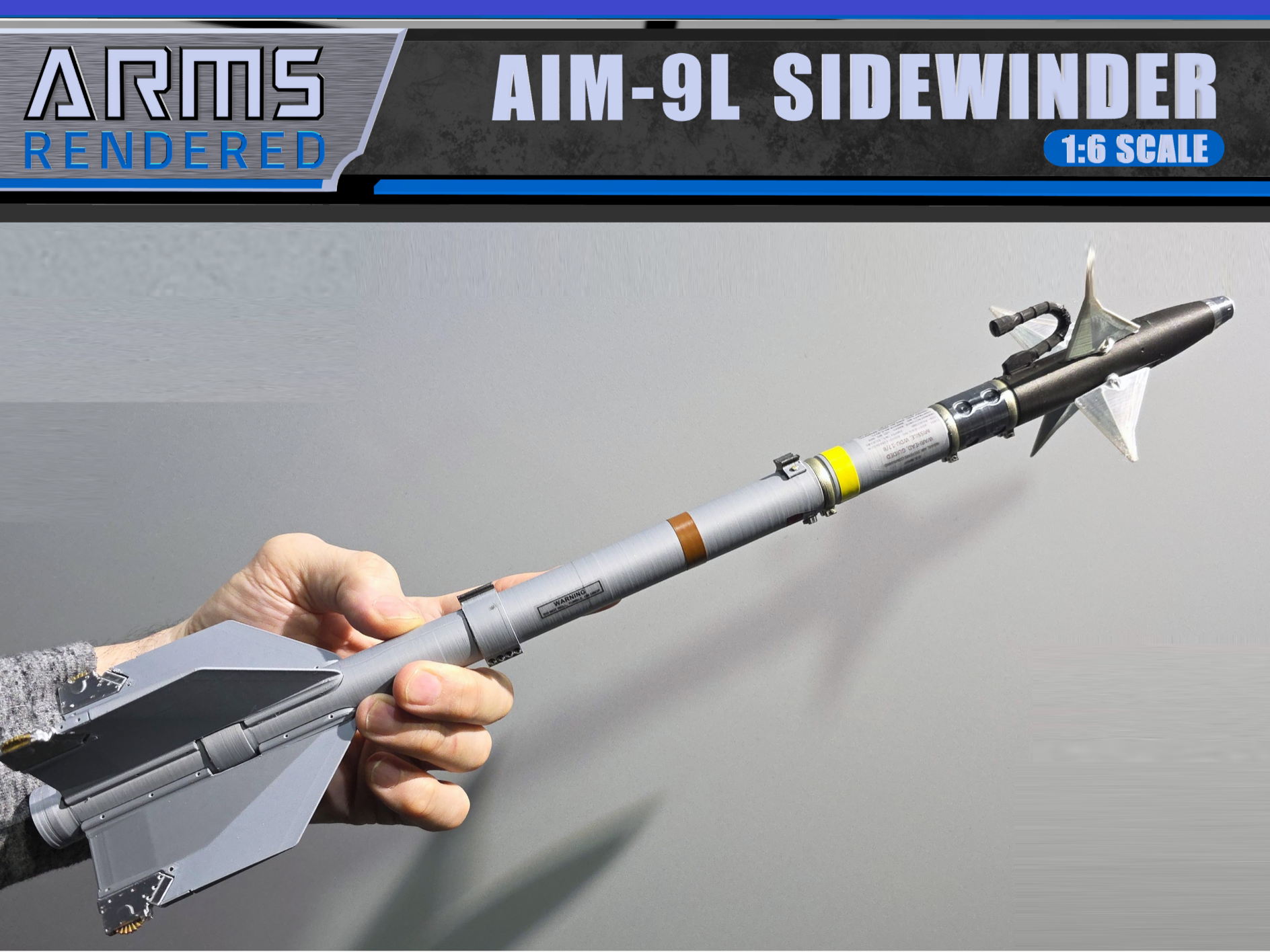 AIM-9L Sidewinder Missile Replica | 1:6 Scale