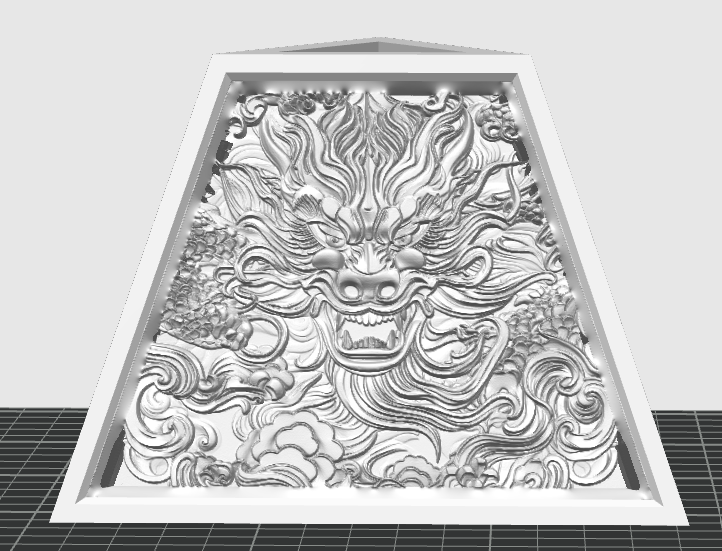 Dragon's Glow: Illuminating the Shadows with Translucent Majesty