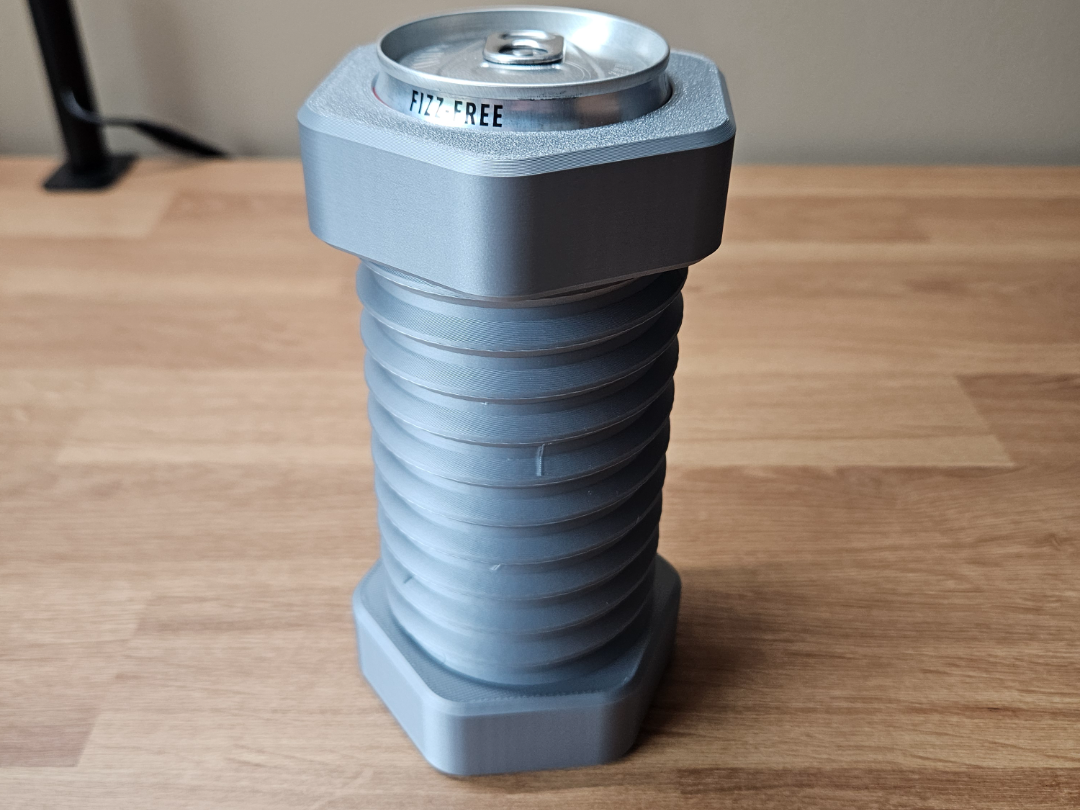 12oz Skinny Bolt & Nut Can Koozie