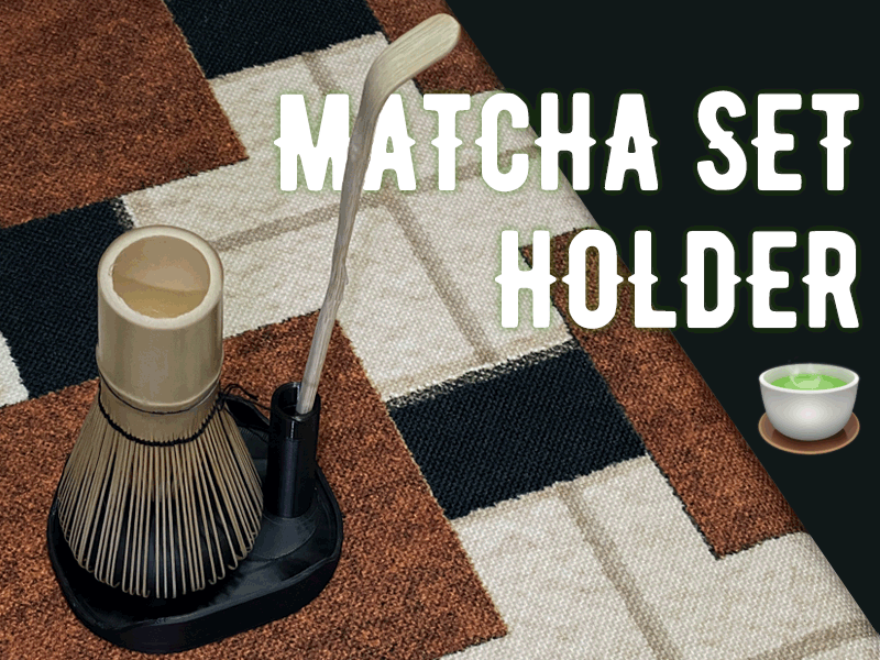 Matcha Whisk and Spoon Holder | 抹茶茶筅茶勺收纳