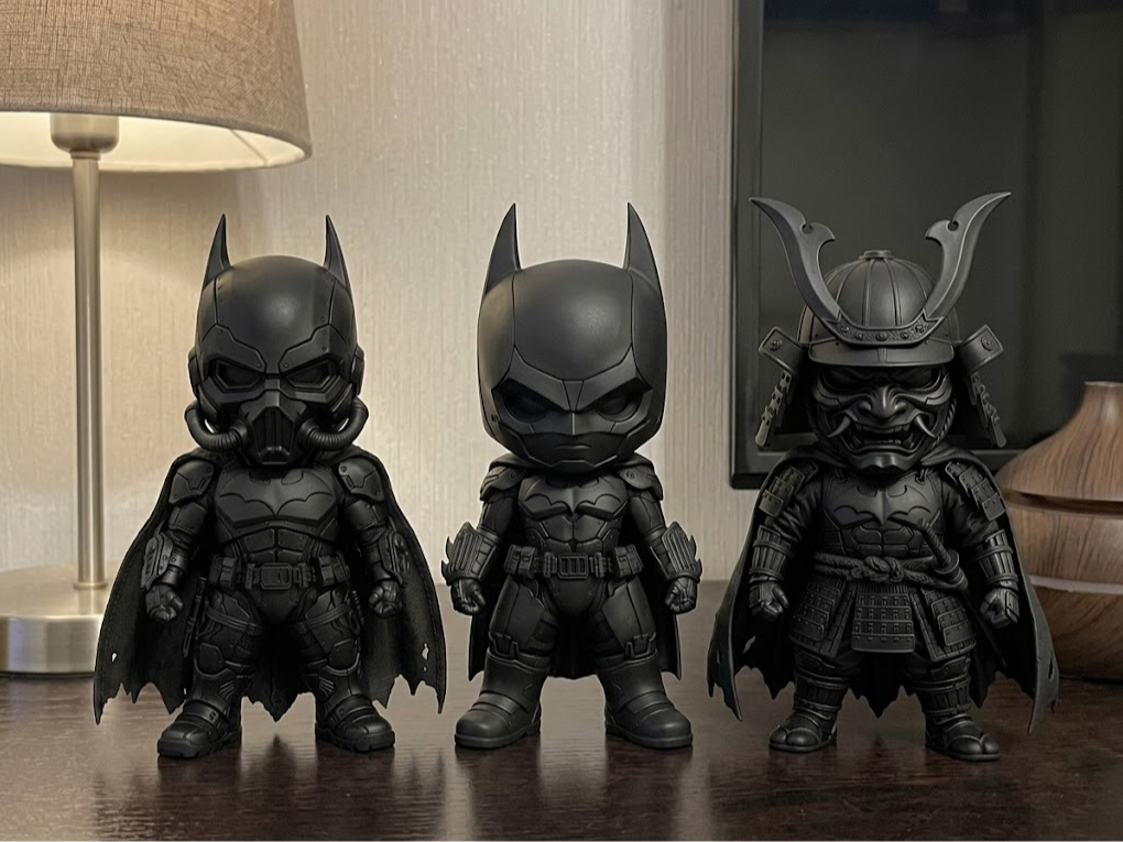 Batman Chibi Trio: Samurai, Mecha e Anti-Gas