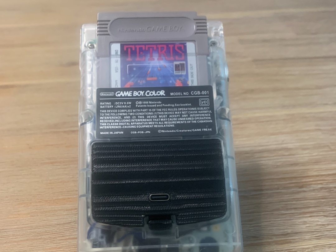 Game Boy Color Battery Cover For LiPo Mod