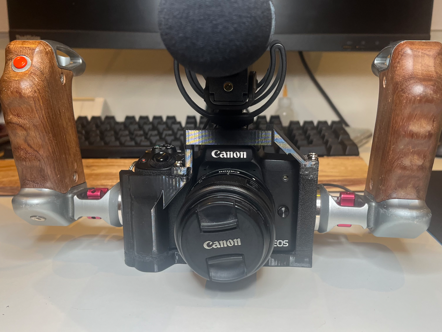 Canon M50 camera cage with Arri Rosette mounts
