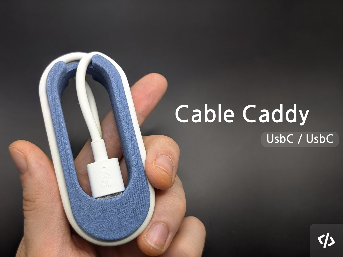 Cable Caddy-Apple UsbC/UsbC Travel Cable Organizer