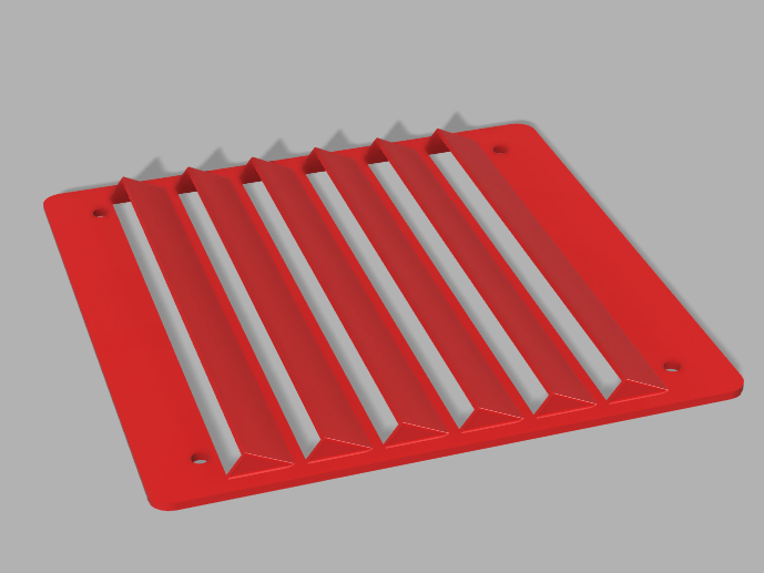 200mm Fan Louver