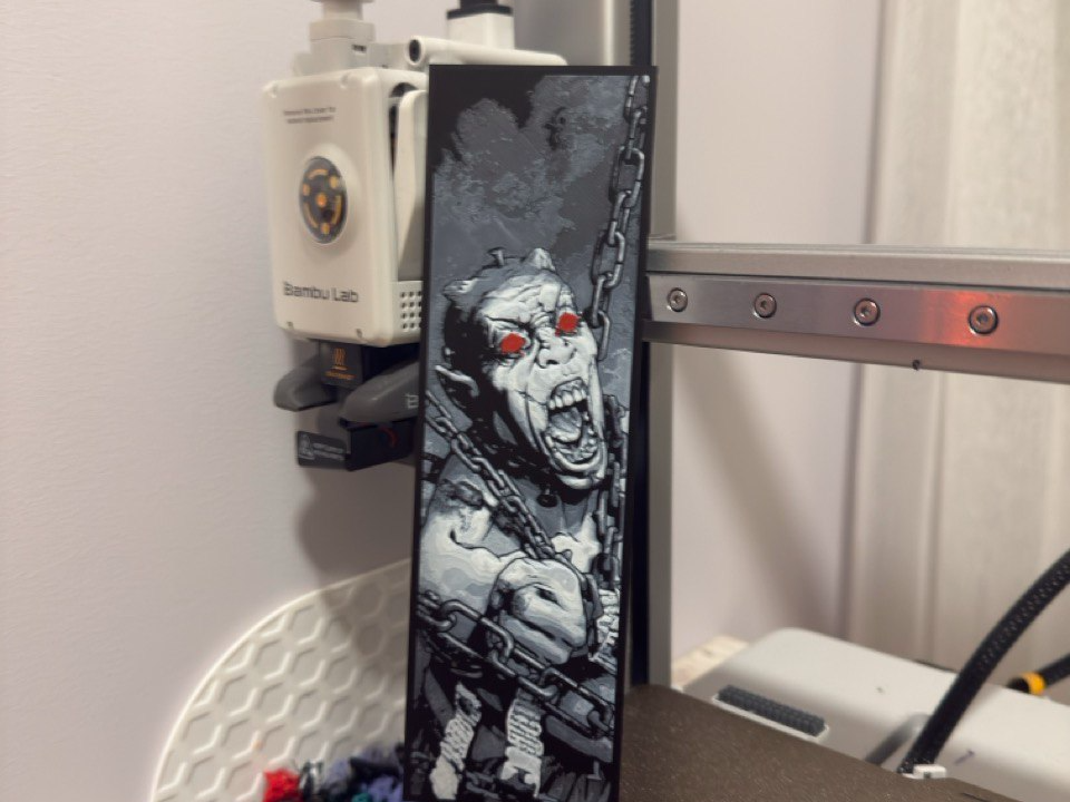 Cherubael the Daemonhost WH40K - HueForge bookmark