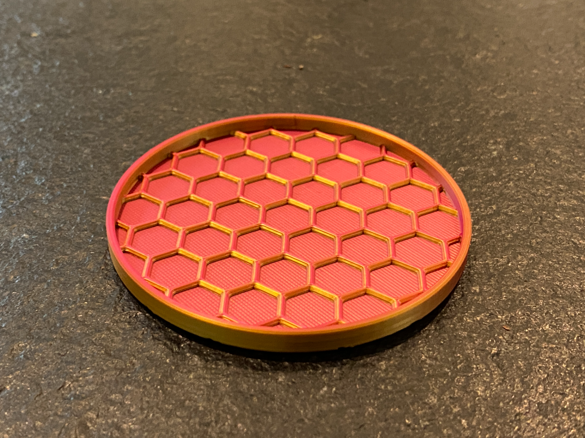 IKEA VARDAGEN Glass Coaster - Honeycomb Design