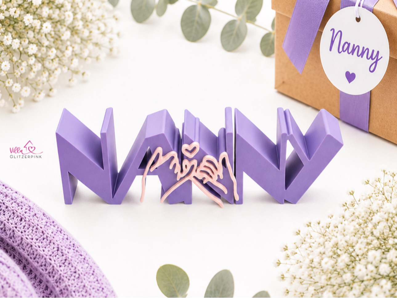 Schriftzug Nanny pinky swear / promise