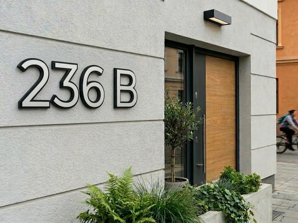 Modern Architectural House Numbers & Letters