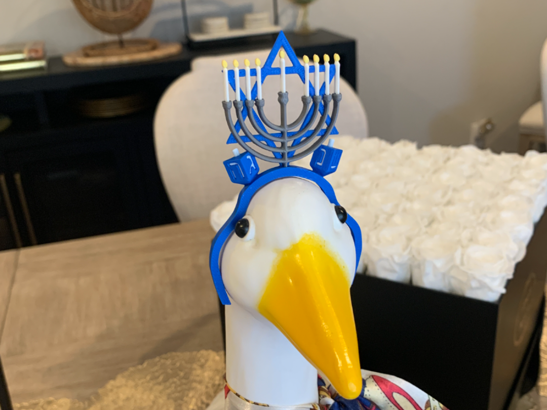 Porch Goose Hannukah Headband