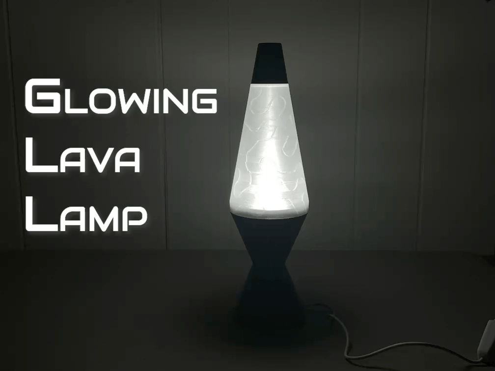 Glowing LED Lava Lamp