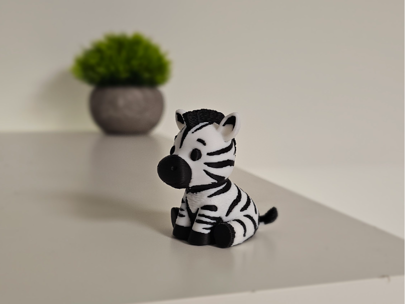 Cute Baby Zebra – Multi Color Figurine