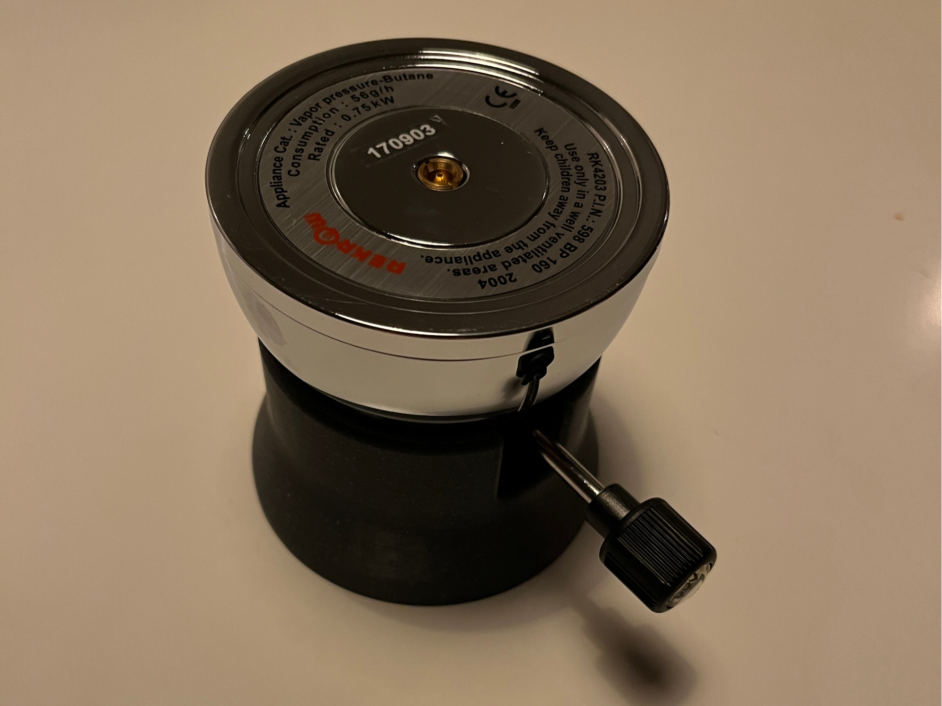 Gas burner refill holder