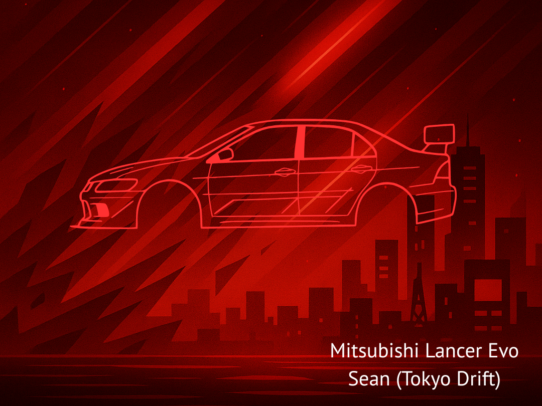 Mitsubishi Lancer Evo Fast and furious Sean