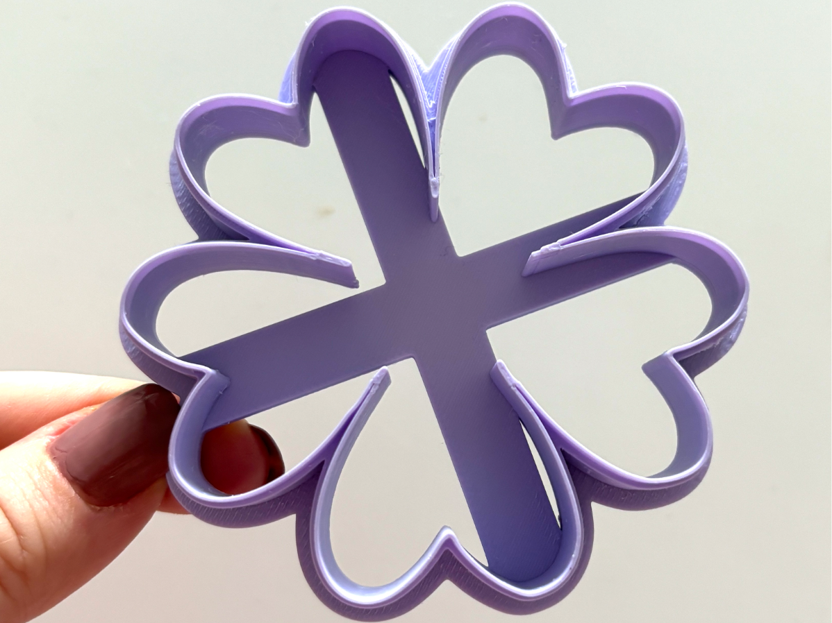 Quatrefoil Flower cookie cutter